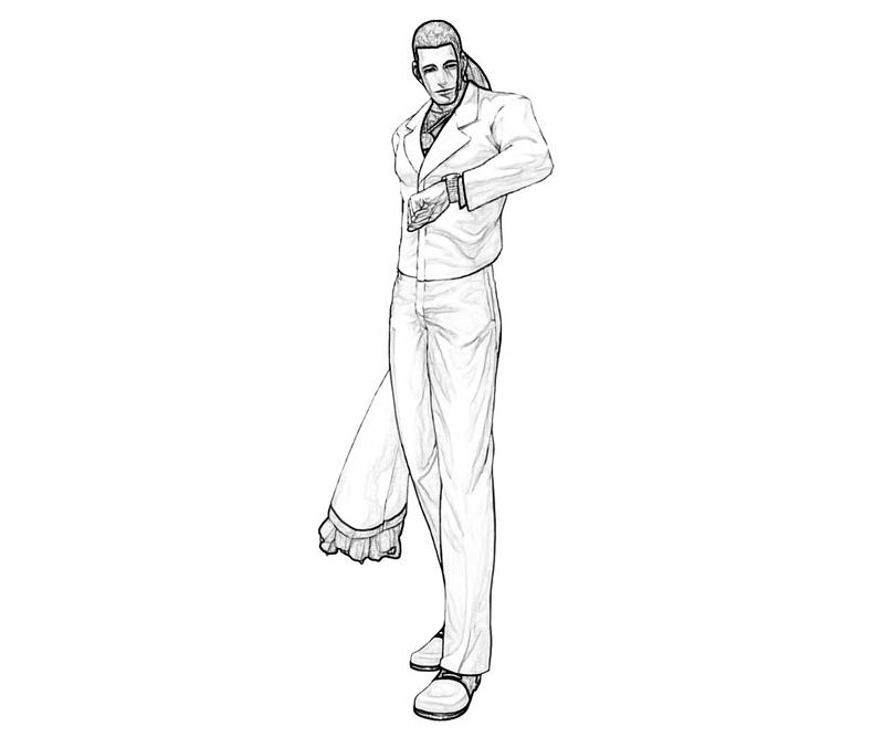 King of Fighters Robert Garcia Nice Coloring Pages king-of-fighters-robert-garcia-nice-coloring-pages
