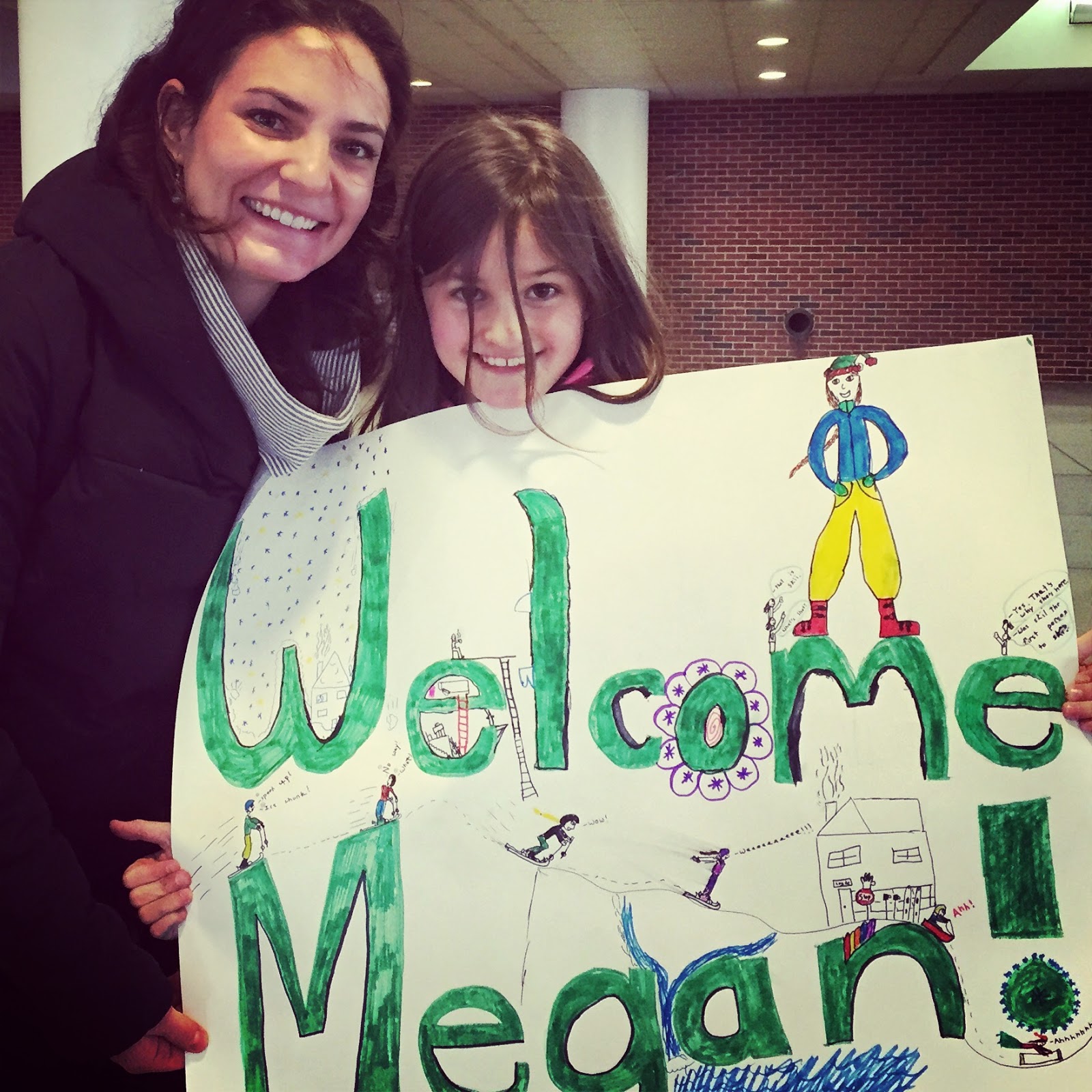 Greeting Megan Megan McJames, Olympian, World Cup, ski race, GS, Giant Slalom