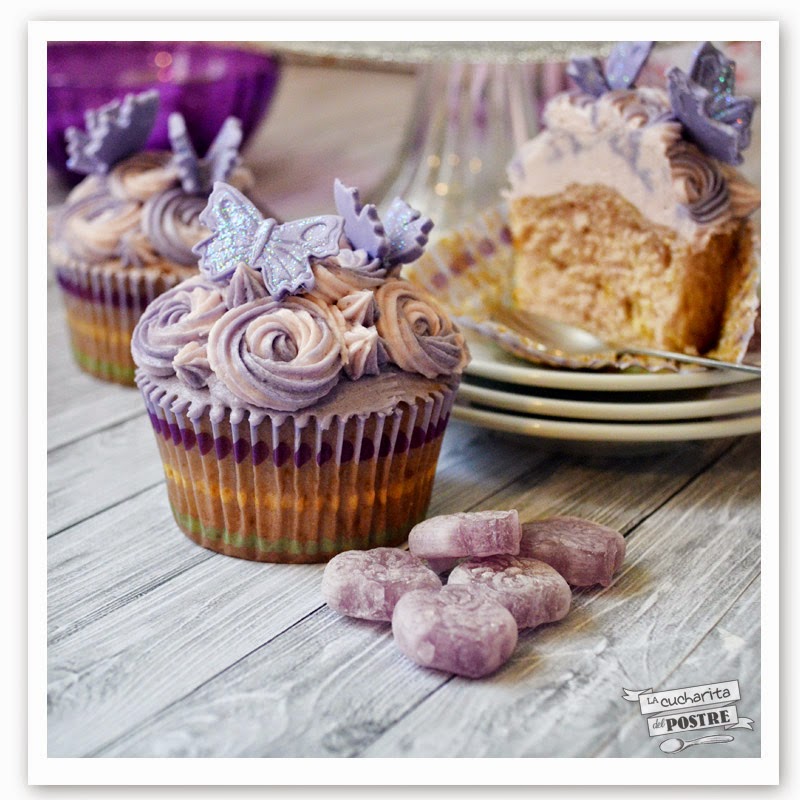 Cupcakes De Violetas / Violet Cupcakes
