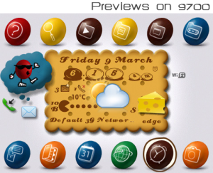 Theme 3DChocolate Candies for Blackberry