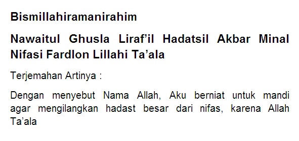 13 Doa Mandi Wajib, Niat & Tata Cara Mandi Wajib Yang ...