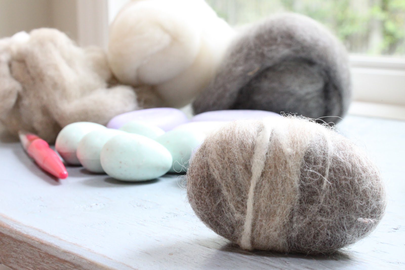 helana and ali Felted Soap Stones