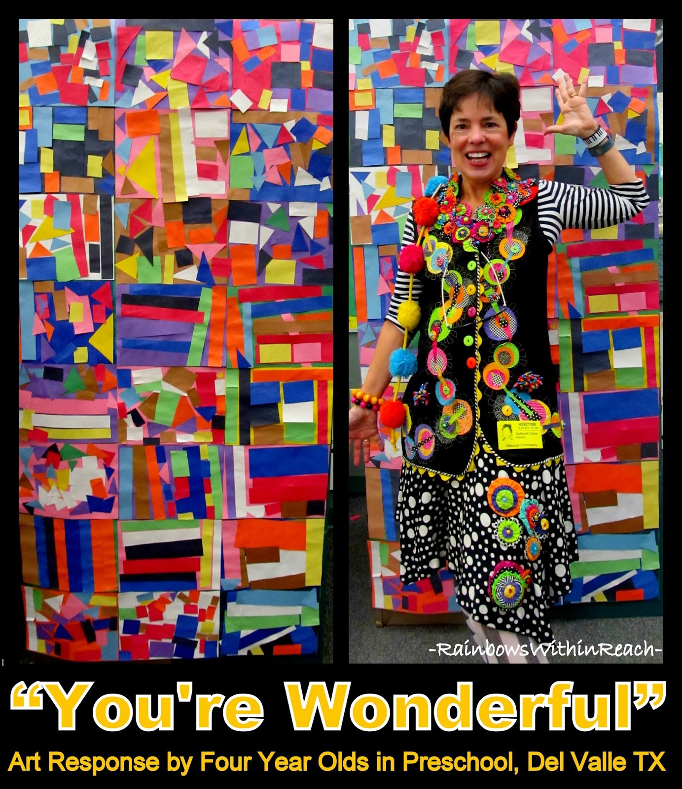 Debbie Clement Appreciates AUTHENTIC Preschool Art: Patterns, Colors, Shapes Debbie Clement Appreciates AUTHENTIC Preschool Art: Patterns, Colors, Shapes