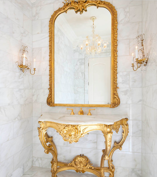 Antique Gold Bathroom Accessories Interior Design Modern - Bathroom ...