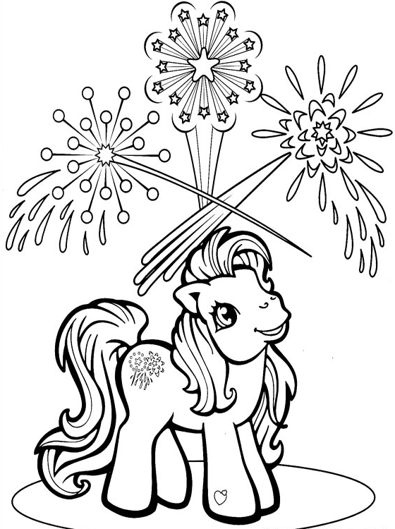 Dibujos animados para colorear: Mi pequeño pony para colorear