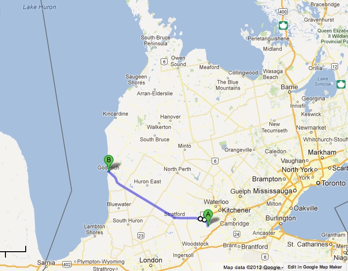 Our Awesome Travels On the road to Goderich Ontario
