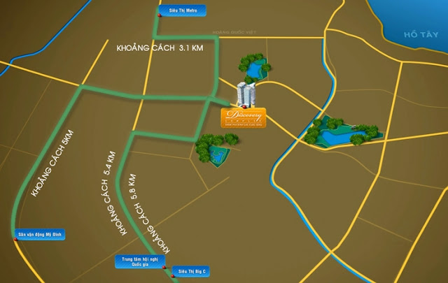 vị trí vị trí dự án discovery complex