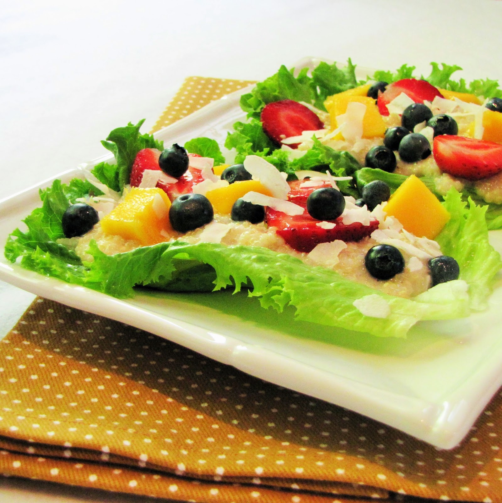 Ready Health Go TROPICAL QUINOA BREAKFAST LETTUCE WRAPS