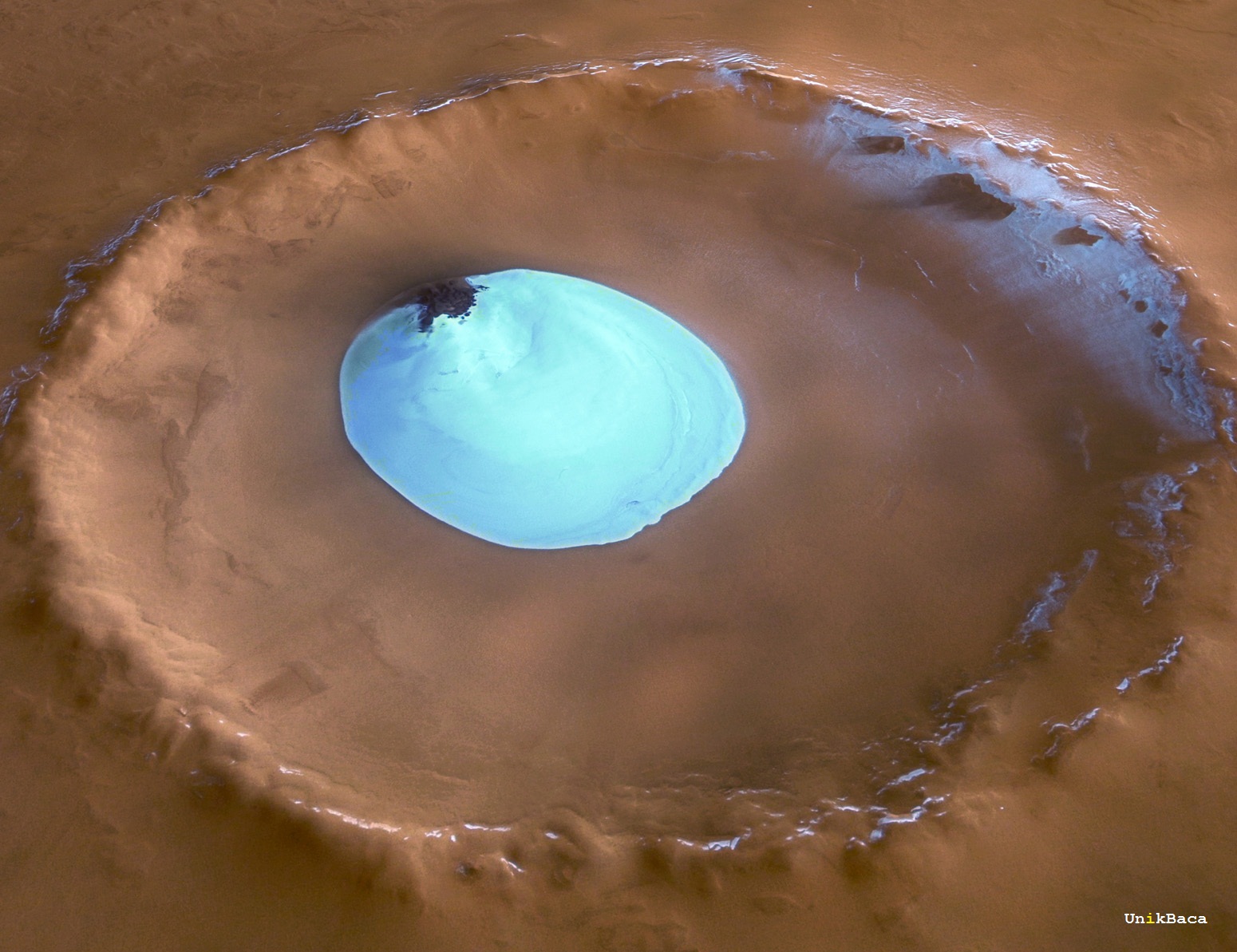 Danau Es di Planet Mars