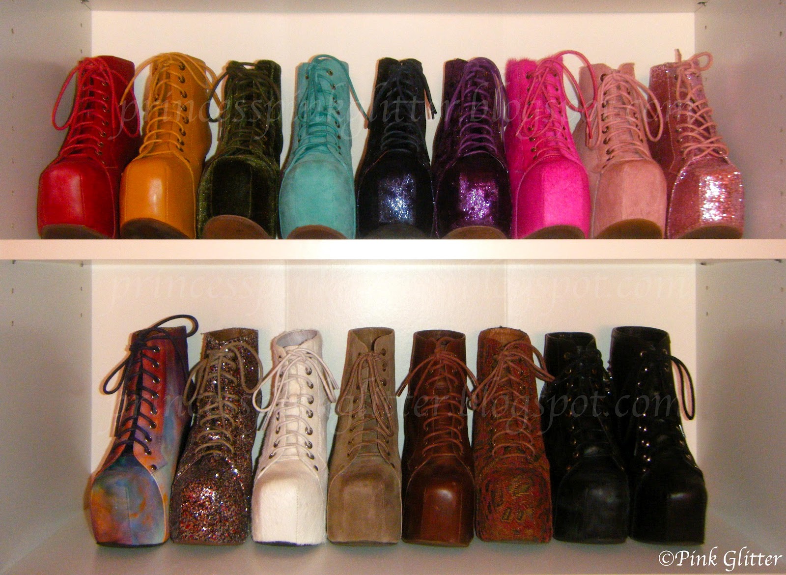 Pink Glitter Shoe Collection Update