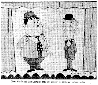 Laurel and Hardy, 1961 animated drawings