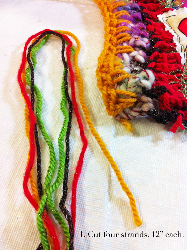 Diary of a Crafty Chica™ More scarves and how to make yarn fringe!