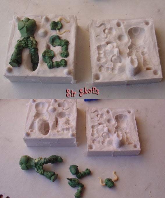 Sir Skofis's Workshop: How to make a two part silicone rubber mold
