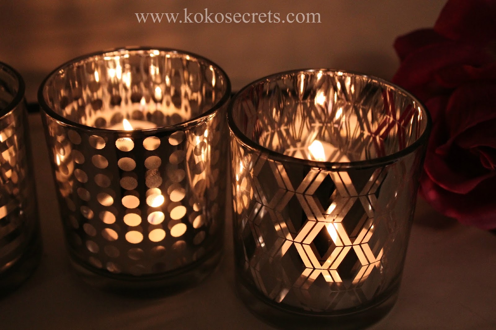 Saturday Home Style NEXT Silver Tea Light Candle Holders Kokosecrets