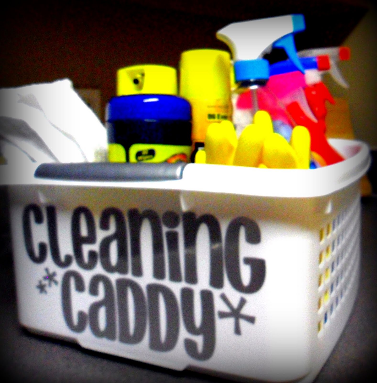 Connecting Hearts, Constructing Home Let's Organize Cleaning Caddy