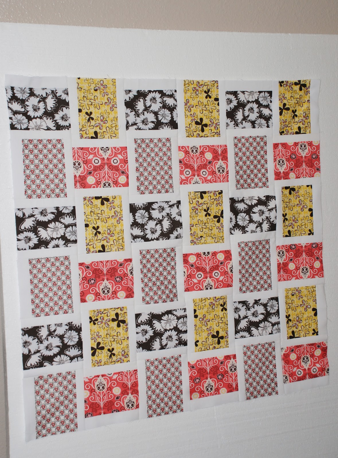 Charley, Dee, & Me Basket Weave Baby Quilt Top