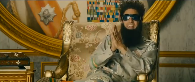 The Dictator 2012 movie trailer impressions comedy film trailer reviews cmaquest sacha baron cohen satire humor dictatorship