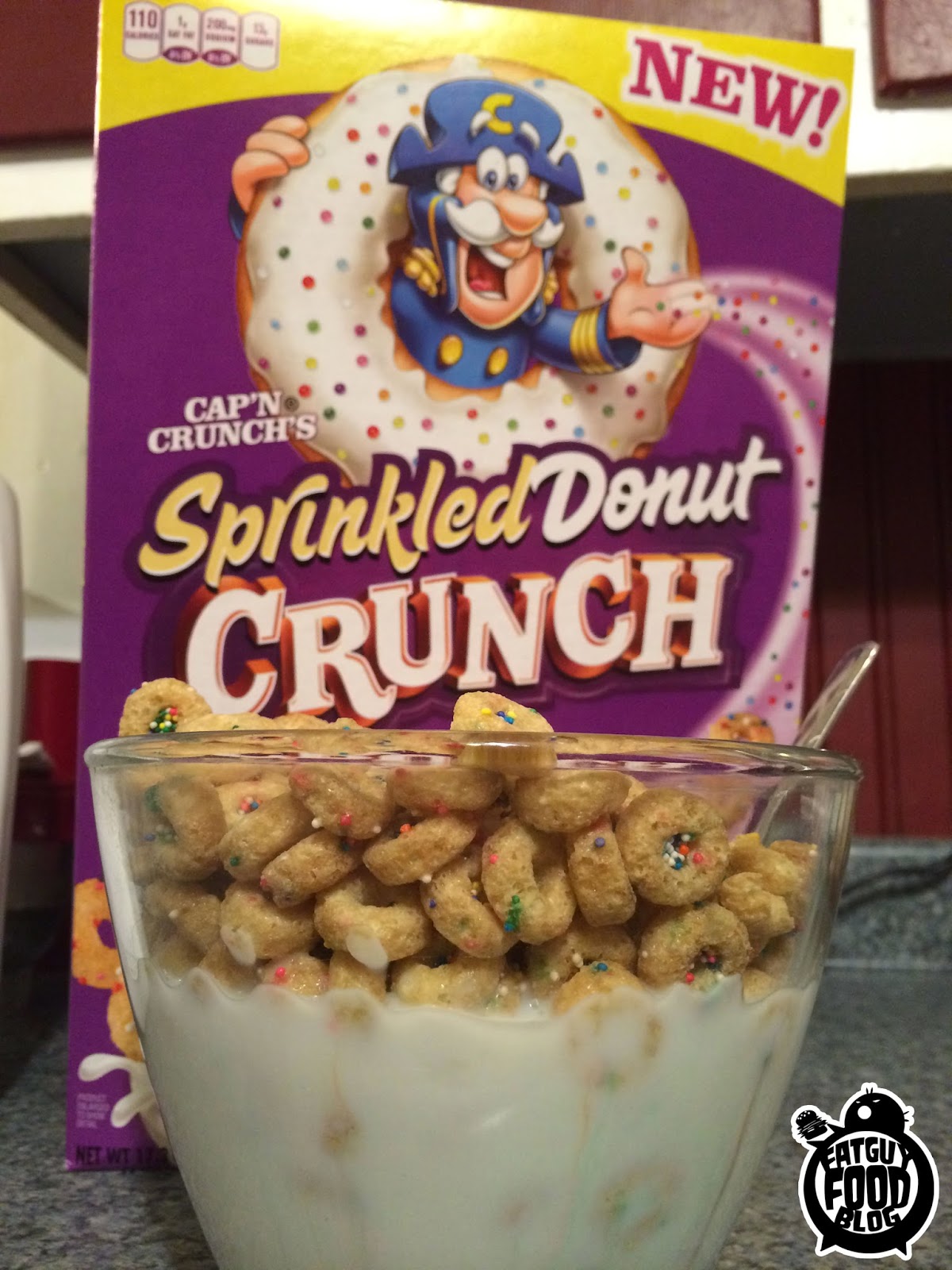 FATGUYFOODBLOG Cap'n Crunch's Sprinkled Donut Crunch!