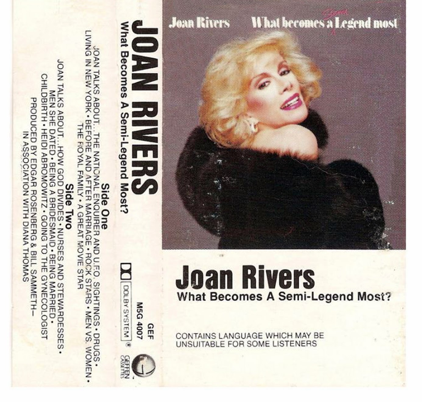 Vintage Standup Comedy Joan Rivers What A Semilegend Most 1983
