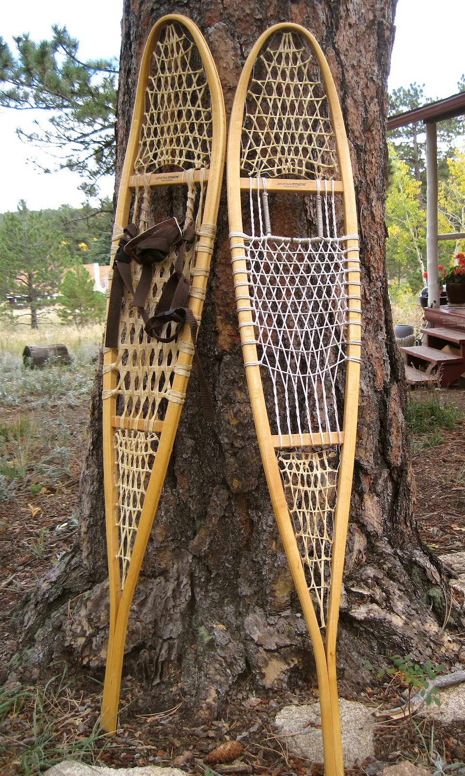 Relacing Wood and Rawhide Snowshoes