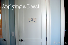 labeled door with decals