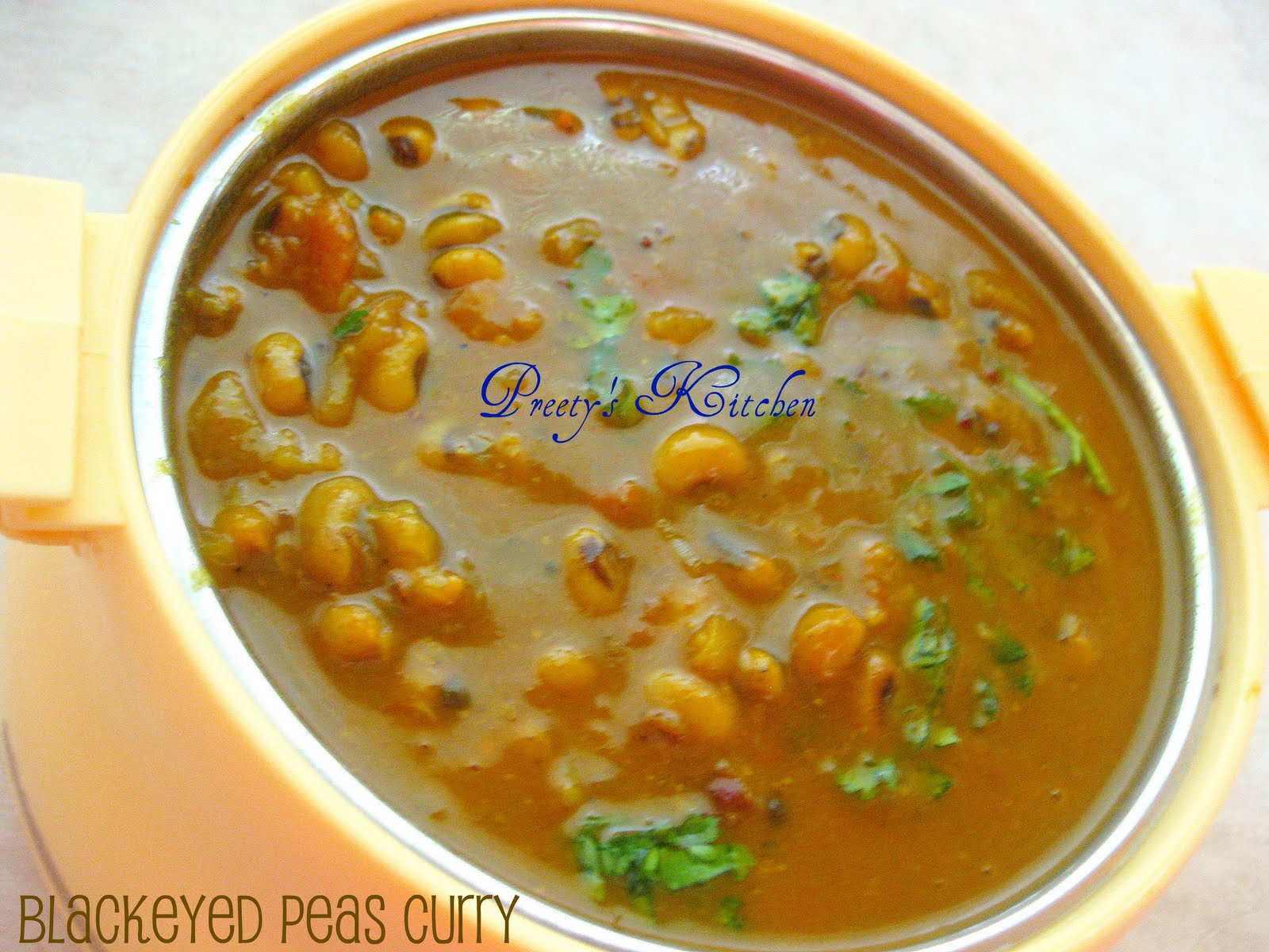 Preety's Kitchen Lobia/Black Eyed Peas Curry