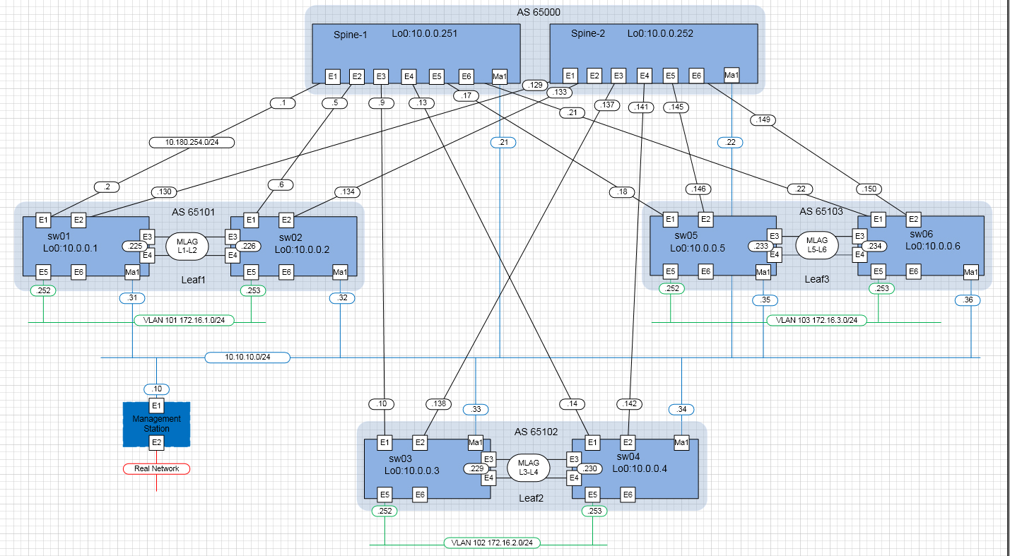 Final Model and Hardware Model Arista on VirtualBox