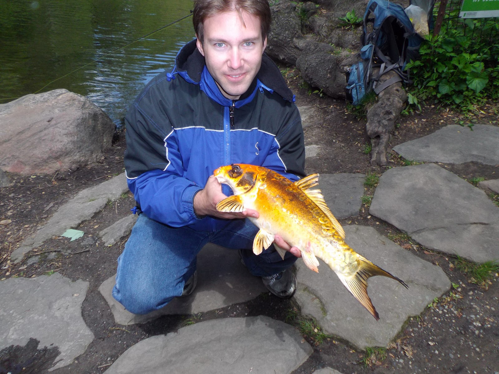The Great Lakes of NYC Central Park carp fishing Trifecta