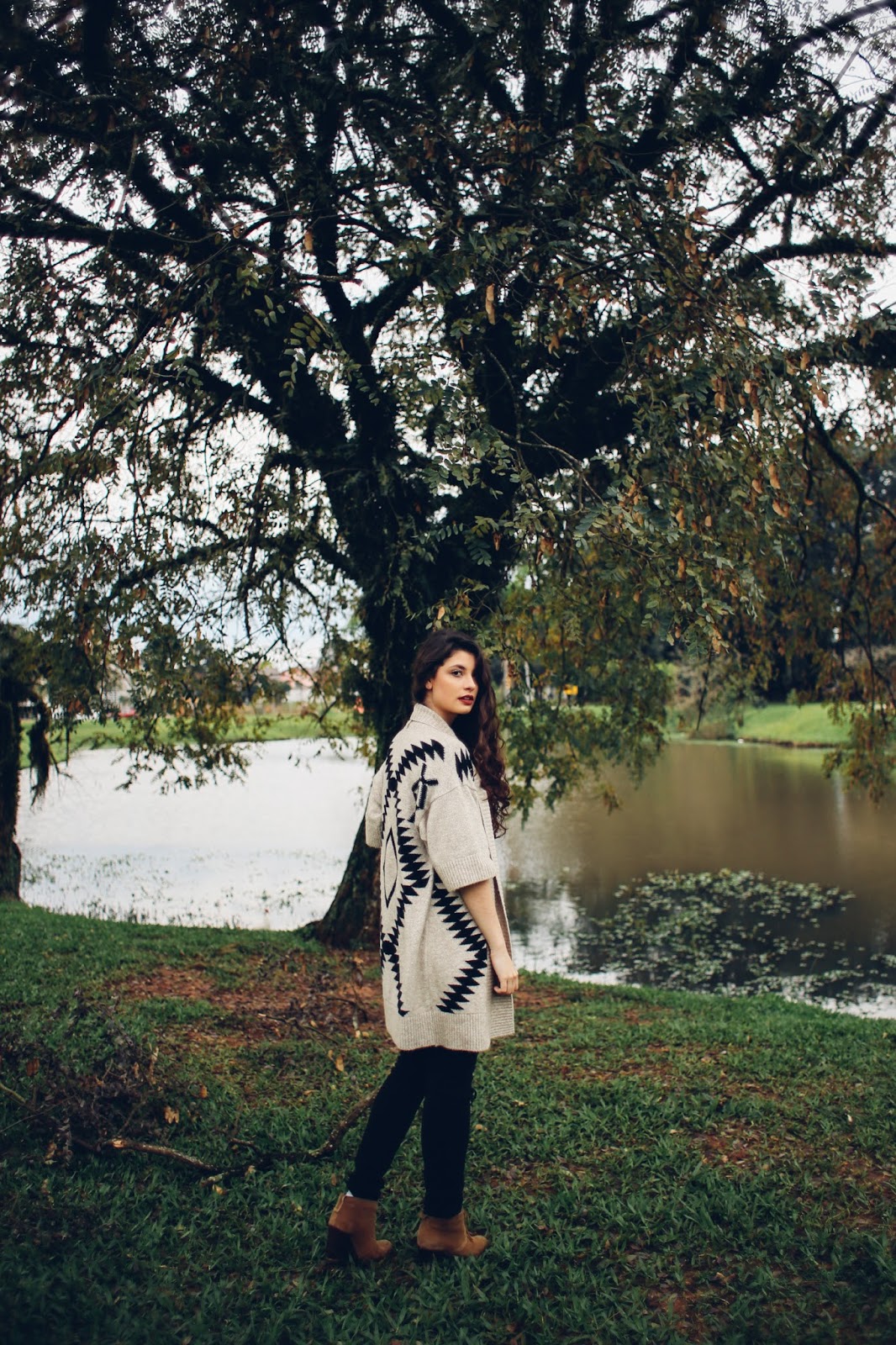 Trico geometrico look Lais Reschke knit geometric look