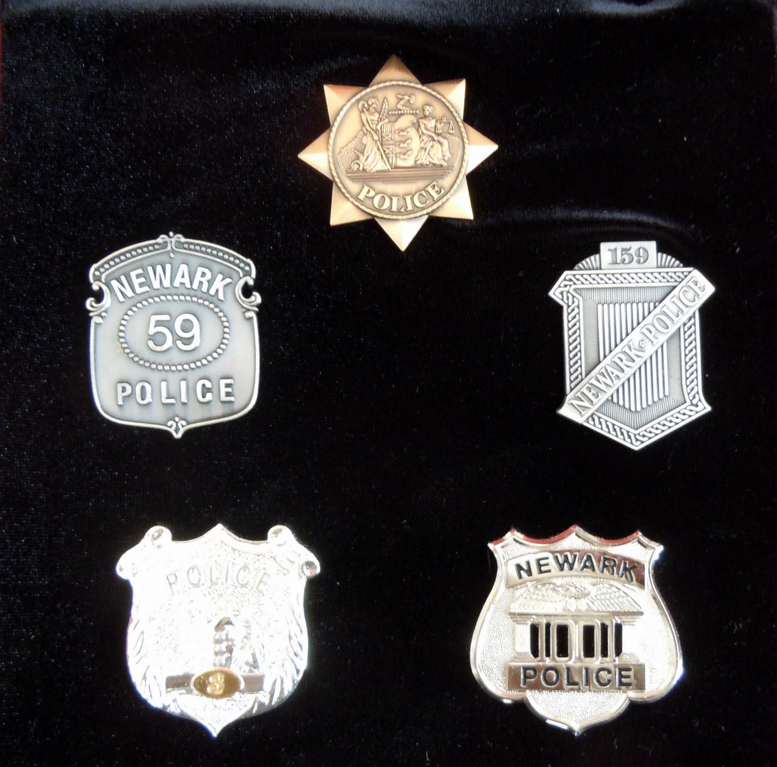 BADGE COLLECTOR NEWARK POLICE CHANCEMAN RADIATOR