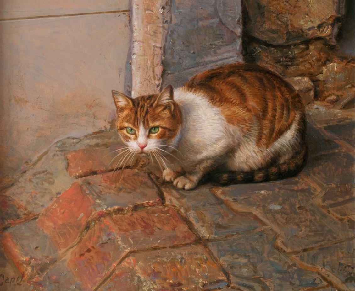 Pintores+Realistas Pinturas Cuadros Lienzos al Óleo: GALERÍA: PINTURAS REALISTAS GATOS