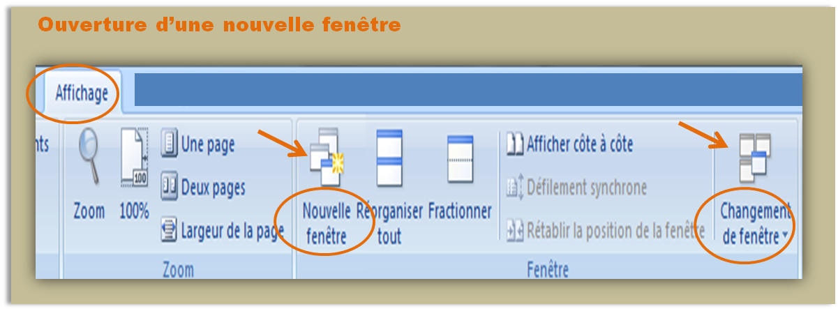 travailler à deux endroits à la fois dans un document Word : l'ouverture d'une seconde fenêtre Travailler à deux endroits à la fois dans Word : l'ouverture et la gestion des fenêtres