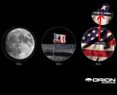 Propaganda do telescópio da ORION Propaganda telescópio ORION