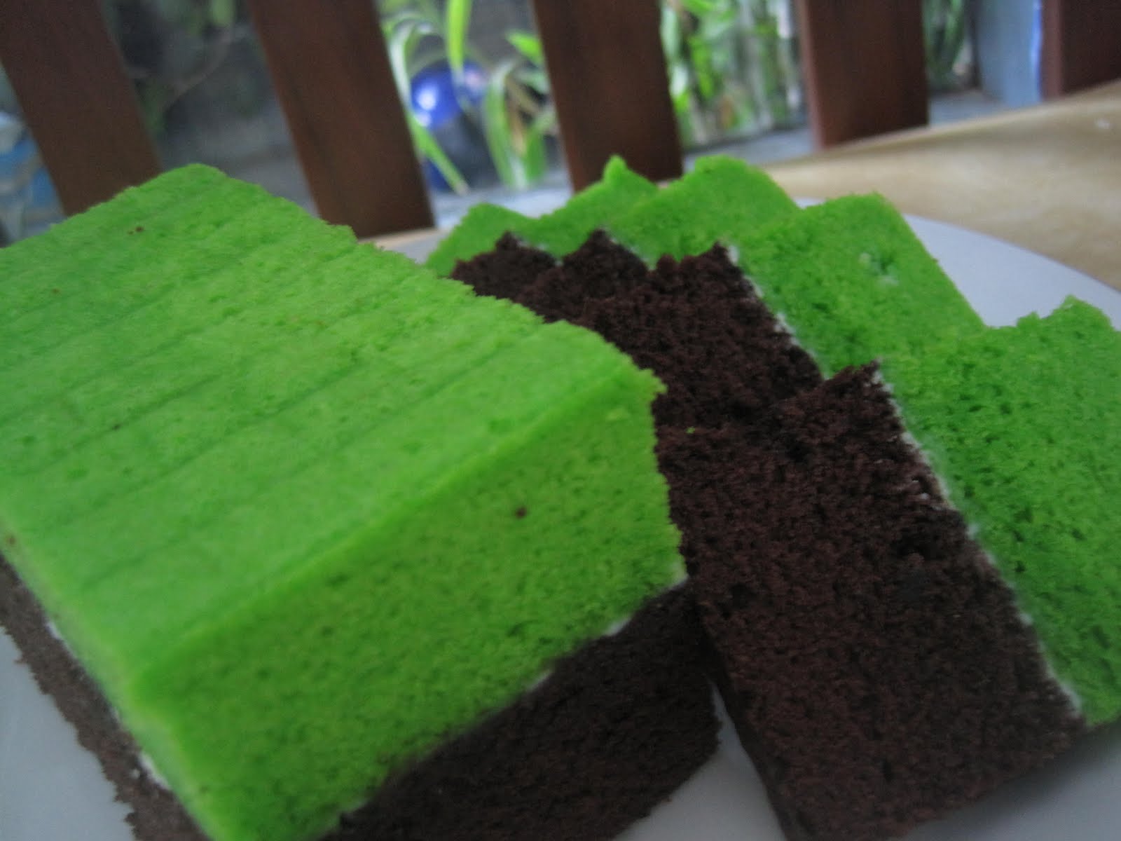 NGULIK di DAPUR Brownies Kukus Coklat Pandan NGULIK di DAPUR Brownies Kukus Coklat Pandan