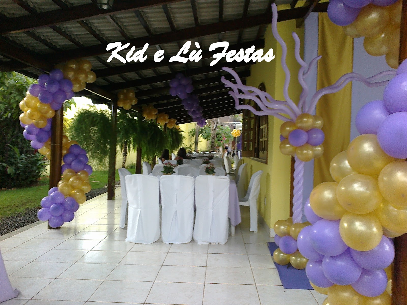 Kid e Lú Festas Lilas e dourado Kid e Lú Festas Lilas e dourado