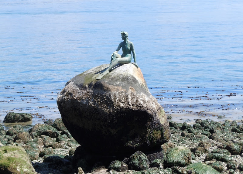 Girl in Wetsuit statue Stanley Park Vancouver