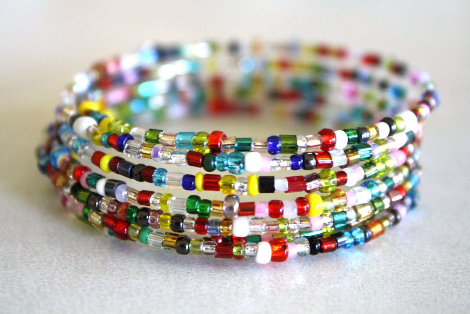 Yellow Blackbird A Creative Blog Colorful Spiral Bracelet