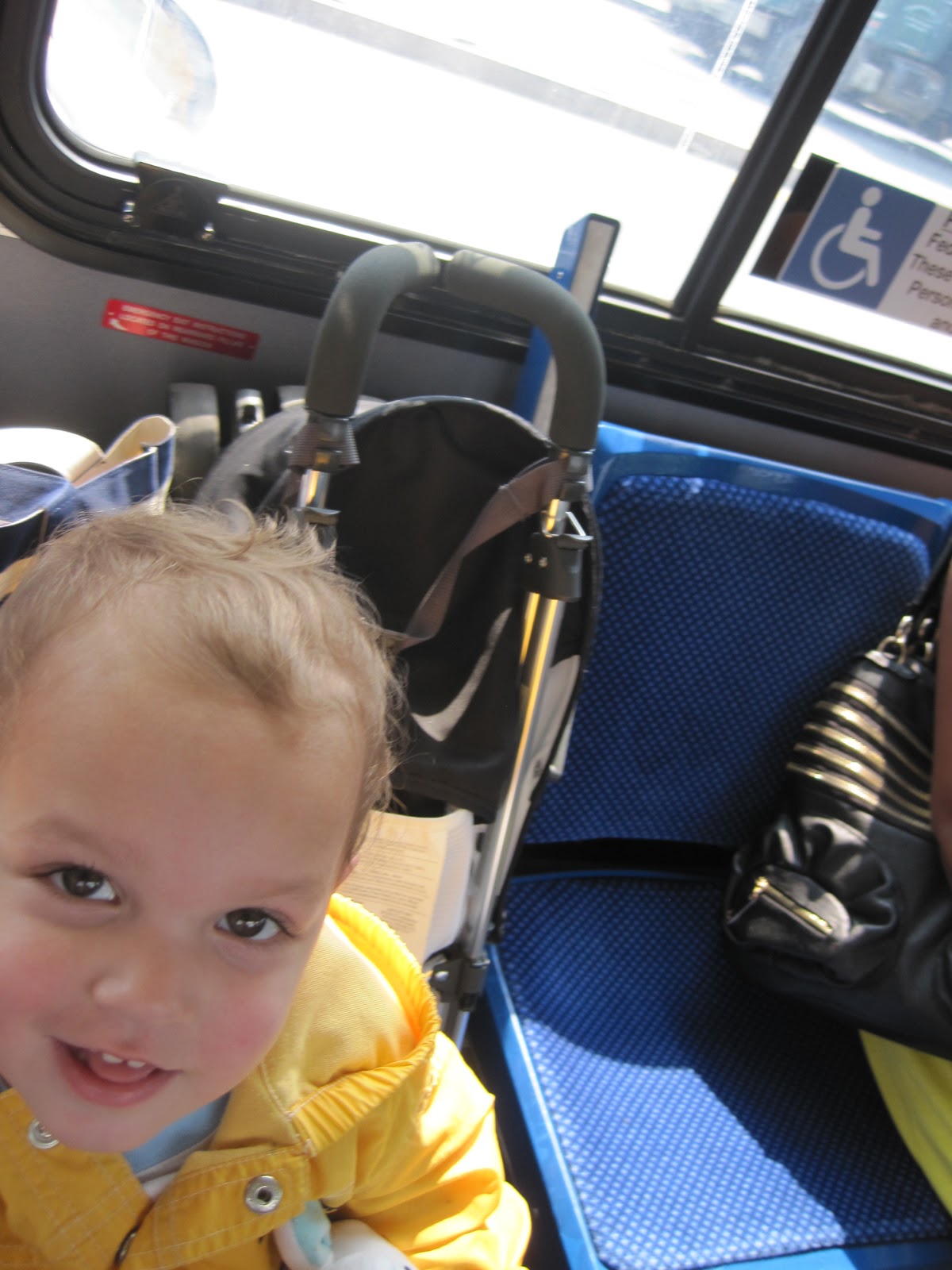 Big Orange Bike Babies on Board Bringing children on local buses