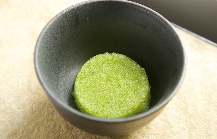 Foodwanderings Blistered Shishito Peppers with Wasabi Roe