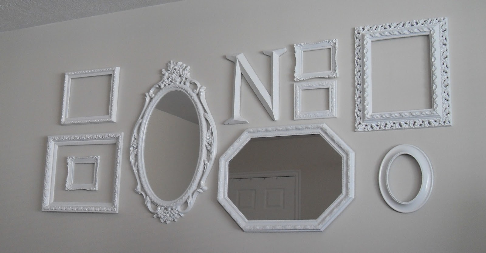 Oops! The latest, greatest frame adventure! An open frame gallery wall!