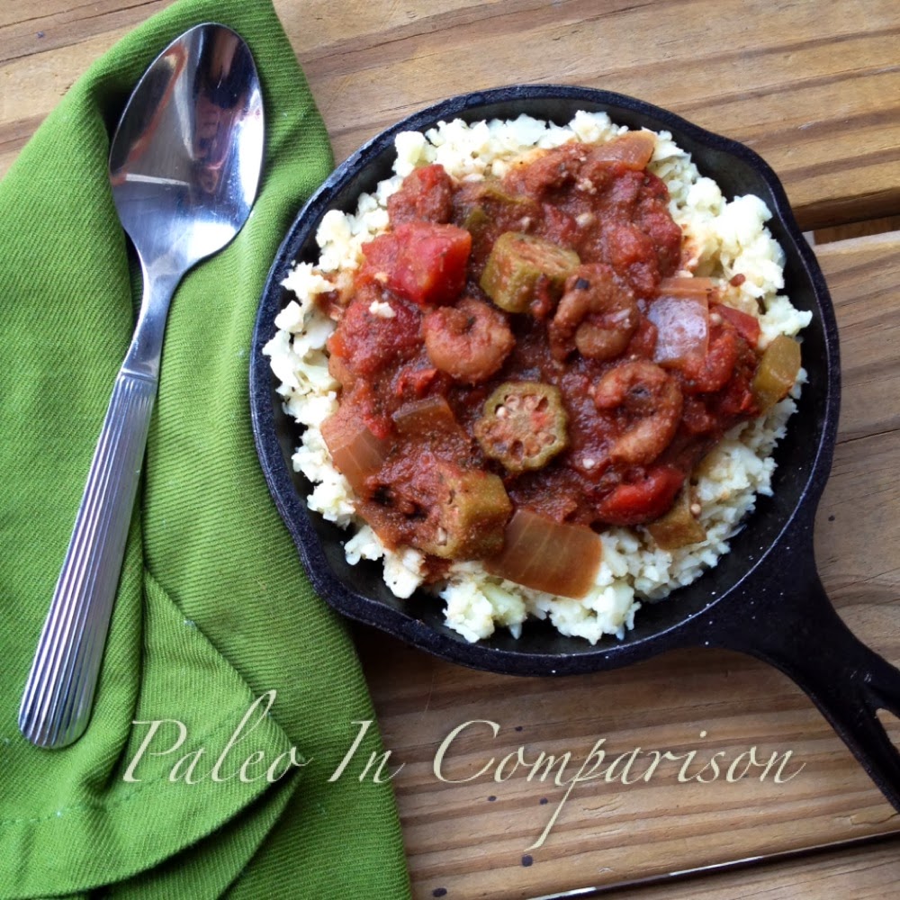 Paleo In Comparison Yankee Girl Gumbo and Cauli Rice