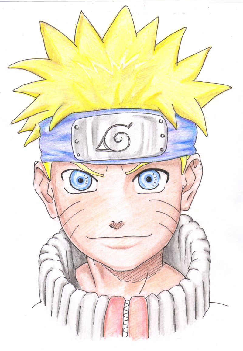 Naruto Uzumaki, Desenho a Lapis