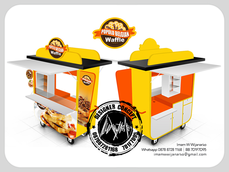 Desain Gerobak Waffle | desain logo logo kuliner desain gerobak jasa desain Desain Gerobak Waffle | desain logo logo kuliner desain gerobak jasa desain