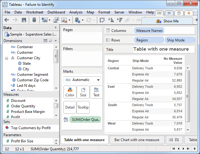 Tableau Friction Failure to Identify or Who is that mystery measure?