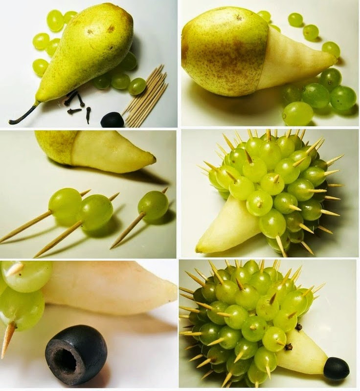 food art with grape