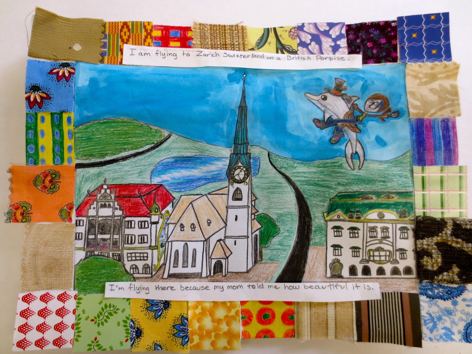 Zilker Elementary Art Class 5th Grade Faith Ringgold Story Quilts