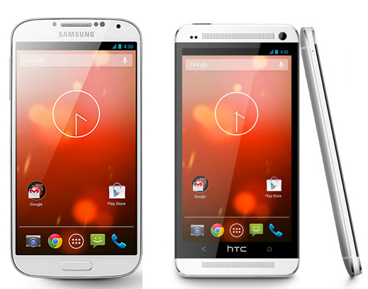 Samsung Galaxy S4 & HTC One Google Edition