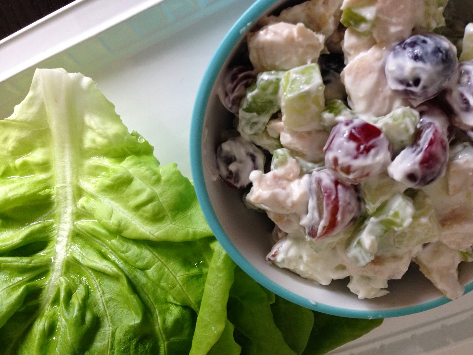 Greek Yogurt Chicken Salad Lettuce Wraps
