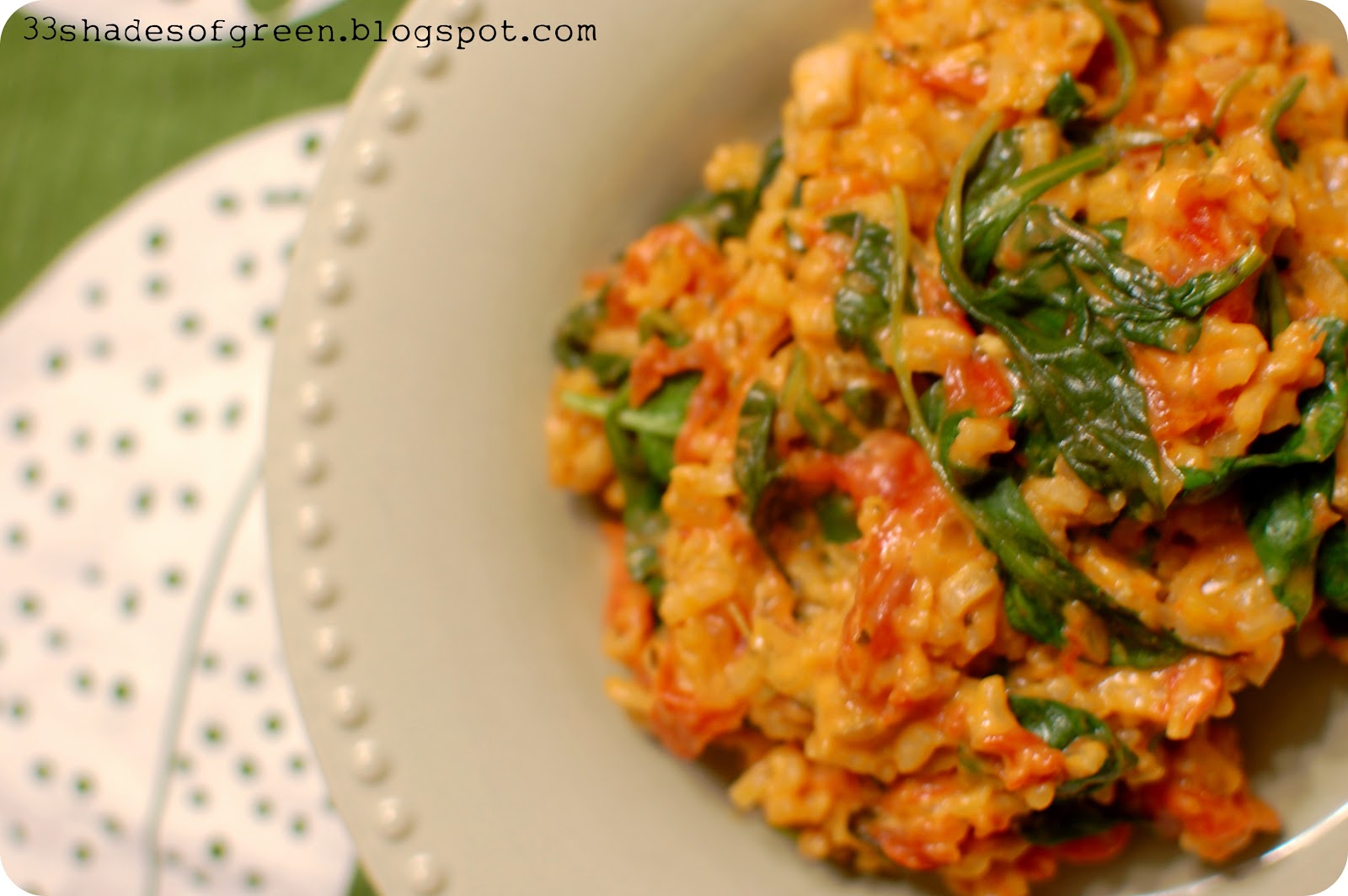 33 Shades of Green Tasty Tuesdays Baked Tomato Risotto