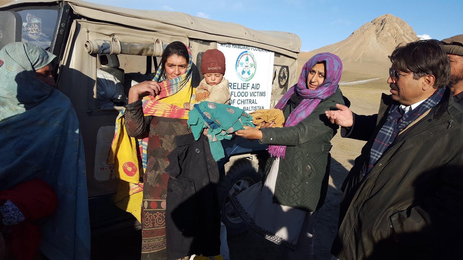 AYUB HAMDARD FOUNDATION CLOTHS DISTRIBUTION IN CHITRAL VALLEY